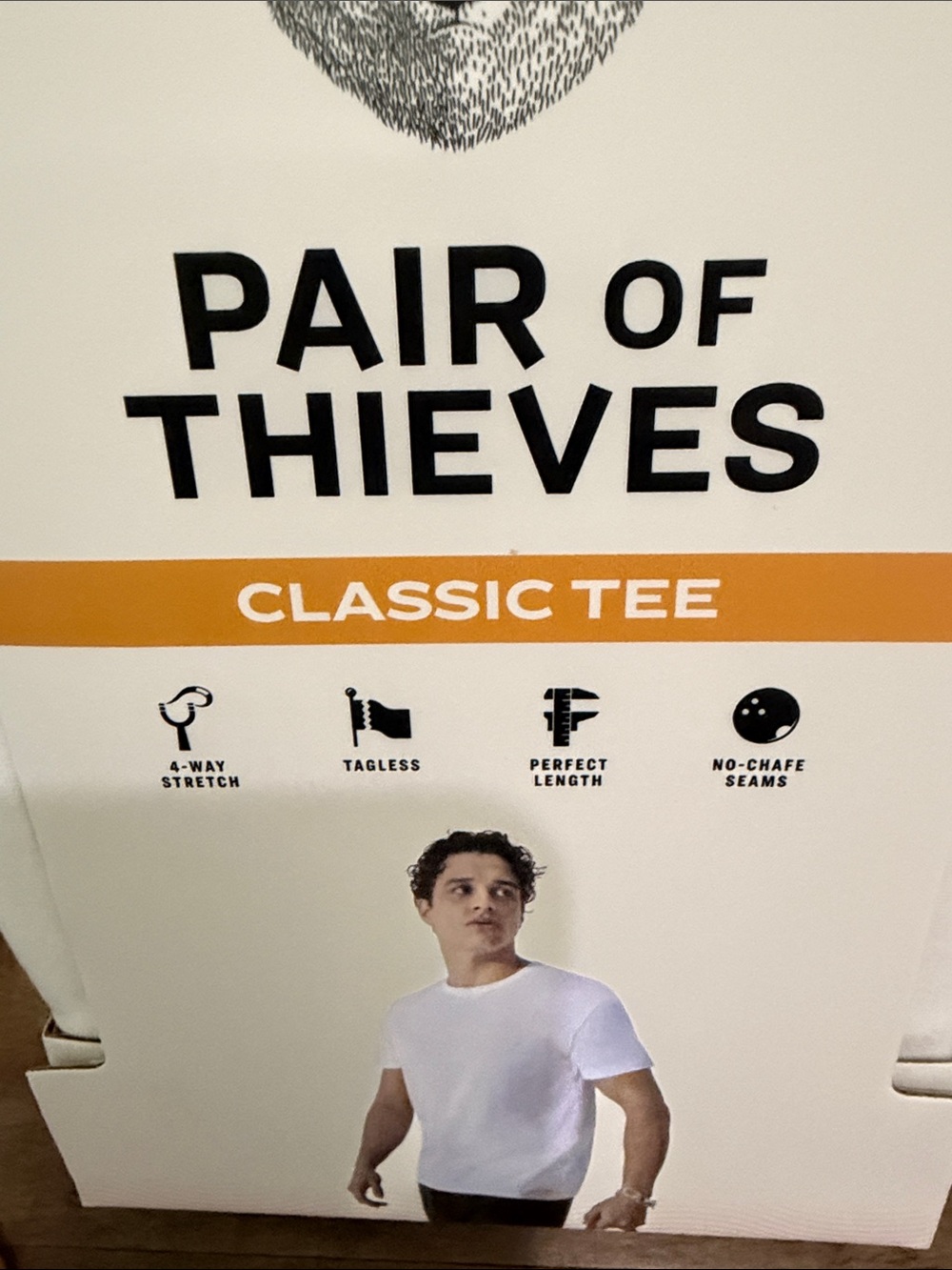 Pair of Thieves Classic Tees - White 2 pack size large (Men's) - Picture 4 of 4